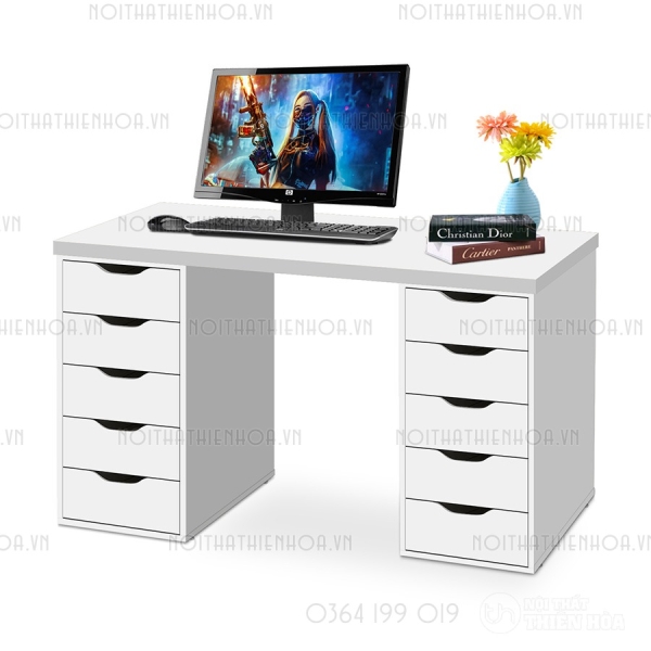 Bàn làm việc giá rẻ hộc sâu 2 bên