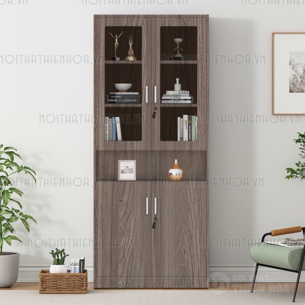 Tủ hồ sơ tủ sách trang trí 2 cánh