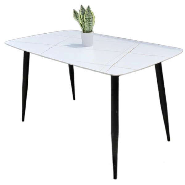 Bộ bàn ăn mặt đá hình chữ nhật 4 ghế – Mã: T162-14-4x267A