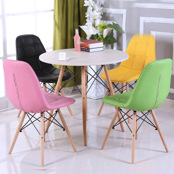 Ghế cafe tiếp khách lưng nệm có nút nhập khẩu đẹp- Mã: 252