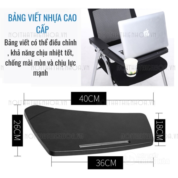 Ghế đào tạo trainning liền bàn chân inox