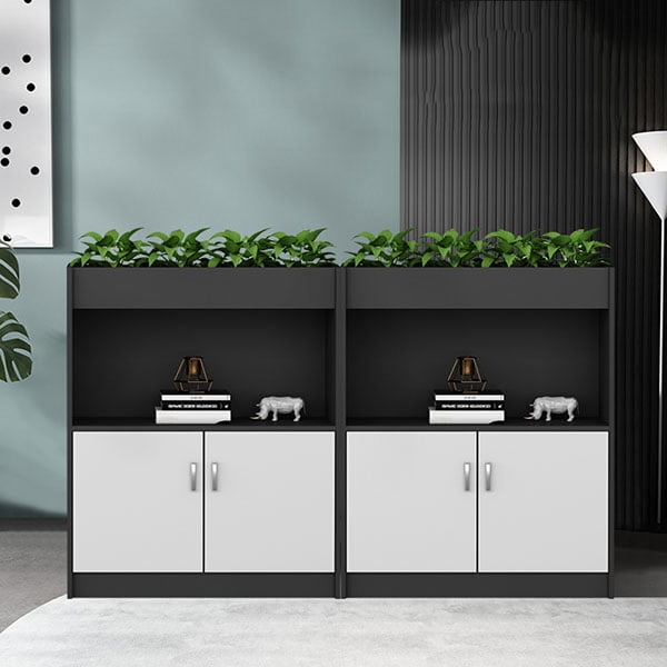 Tủ hồ sơ tài liệu thấp để cây