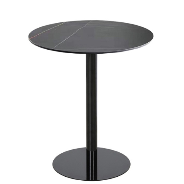 Bàn cafe chân trụ tròn mặt đá- Mã: T1508D