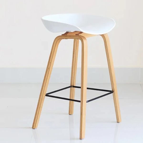 Ghế bar Hay Stool chân gỗ cao 65cm- Mã: 403A-65