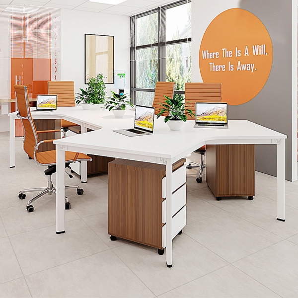 Cụm bàn làm việc 6 người chân Oval OVC02-3822