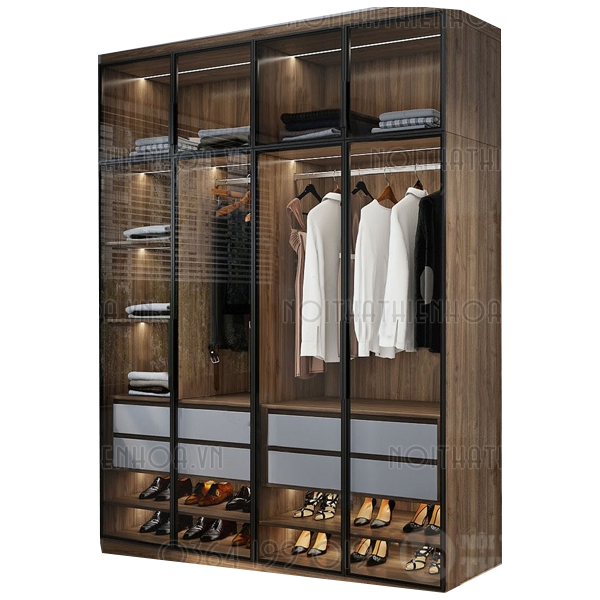 Tủ quần áo cánh kính hiện đại TA59