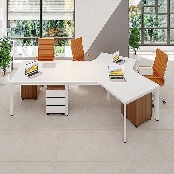 Cụm bàn làm việc (4+1) người chân Oval OVC02-3122