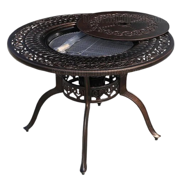 Bàn sân vườn ngoài trời có bếp than- Mã: T189A