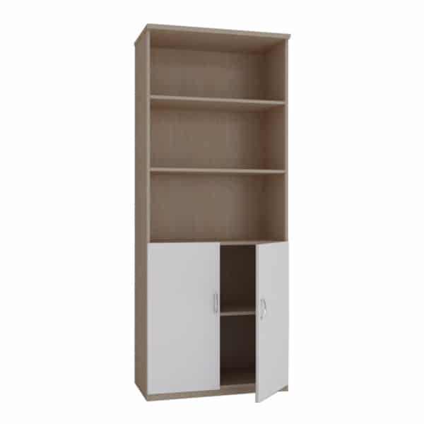 Tủ tài liệu 3 tầng trên và 2 cánh dưới