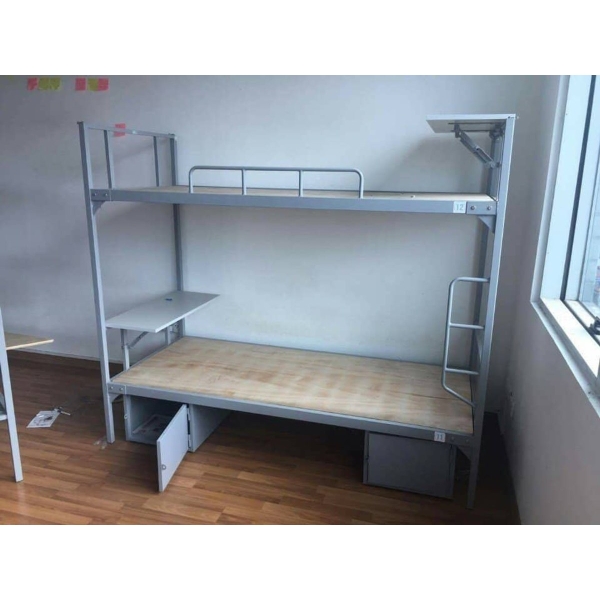 Giường sắt homestay gia đình khung tròn