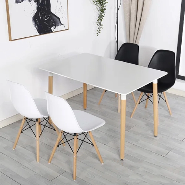 Bộ bàn ăn chữ nhật hiện đại giá rẻ cho căn hộ- Mã: T108-4×207