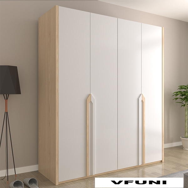 Tủ quần áo 4 cánh mở gỗ công nghiệp TA-155