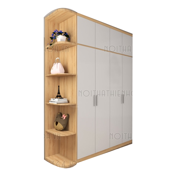 Tủ áo chung cư kịch trần 1m9x2m6 TA26