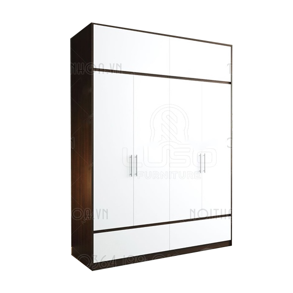 Tủ quần áo 2 tầng 1m8x2m4 TA40