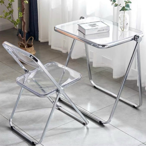 Bàn trong suốt làm việc xếp gọn hiện đại- Mã: T1126