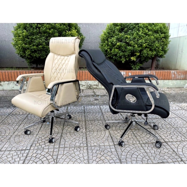Ghế giám đốc bọc da đen cao cấp GD004