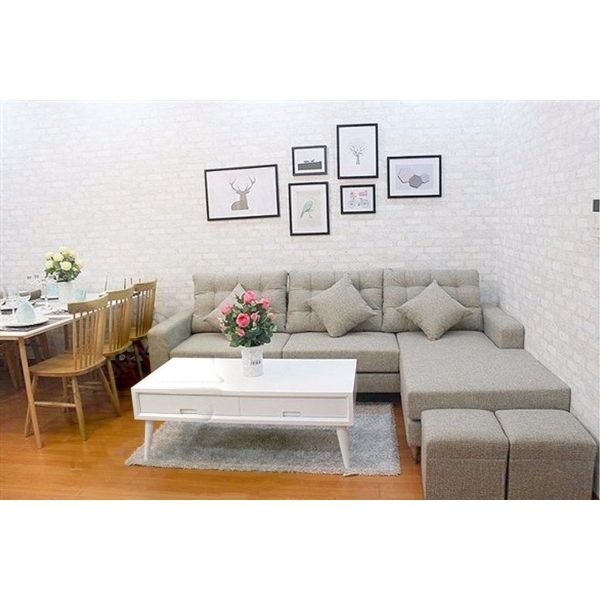 Sofa nỉ dáng dài xám – SF-29