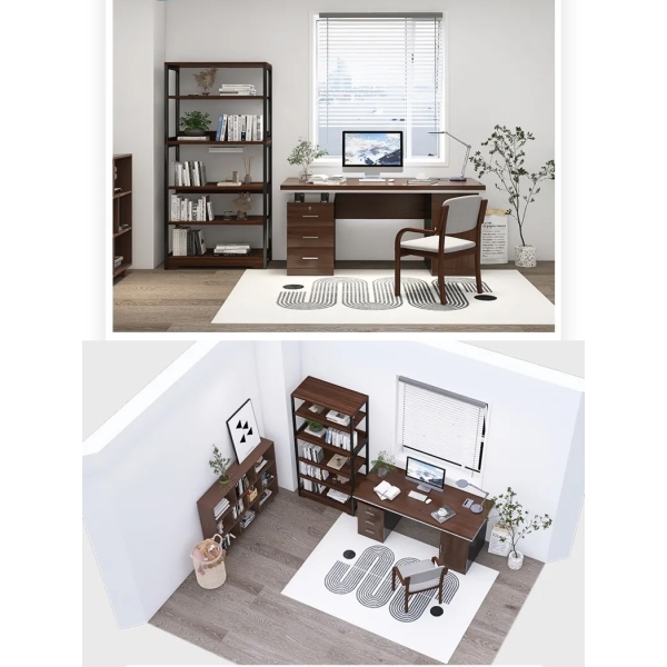 Bàn làm việc cho quản lý 2 hộc tủ Uri