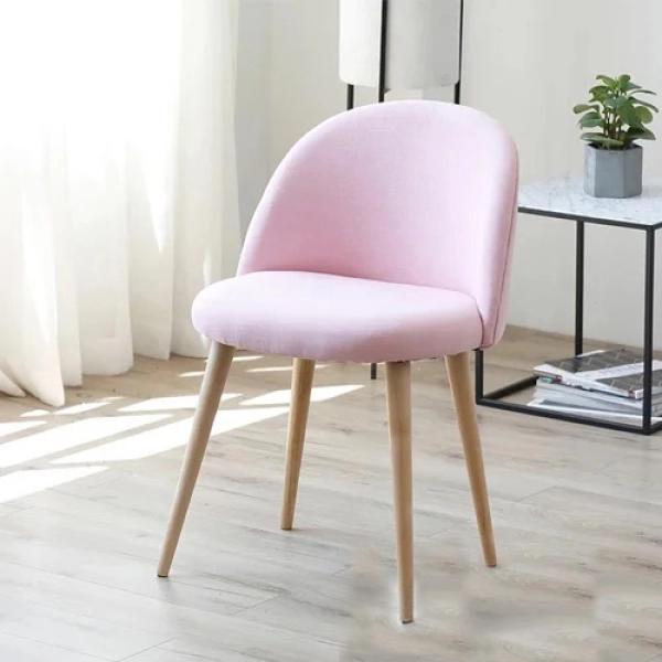 Ghế ăn bọc nệm chân gỗ trẻ trung hiện đại- Mã: 255