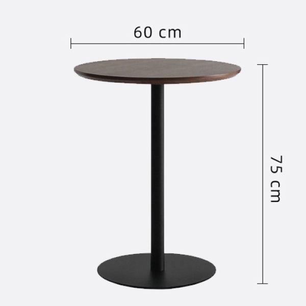 Bàn tròn cafe mặt gỗ sang trọng- Mã: T1508E